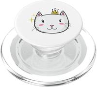 Principessa gatto con corona PopSockets PopGrip per MagSafe