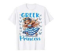 Principessa greca Dab Girl Flag Dress Heritage Souvenir Maglietta