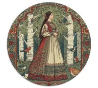 Principessa in piedi nella foresta Puzzle Per Adulti |birch Alberos And Birds| 1000pcs (67.5x67.5cm) Puzzle Giochi Educativi,decorazioni Per La Casa