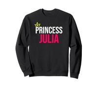 Principessa Julia Ragazze Donne Rosa Bianco Nero Design Felpa