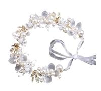 Principessa Nastro Floreale Perline Fascia per Cerchietto Del ballo Copricapo Elegante Cerchietto Ragazza Copricapo Accessori Foto