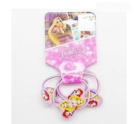 [Principessa] Set di 4 cravatte per capelli semplici a forma di cuore (3 paia...