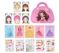 Principessa trucco attività libro, kit di pittura principessa,Gioco di trucco cosmetico - Gioco di trucco cosmetico creativo, giocattoli educativi di gioco di ruolo per ragazze divertenti per l