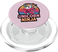 Principessa UNICORNO NINJA Compleanno Ragazza Ragazze I Like Pink Team PopSockets PopGrip per MagSafe