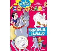 Principesse a cavallo. Primo album da colorare. Ediz. illustrata