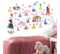 Principesse Disney Adesivi murali per camera da letto Ragazzi e ragazze Adesivo murale 70cm x 35cm x 2