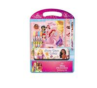 Principesse Disney BLOOM - Set da scrittura, astuccio regalo, astuccio metallico, penne, astuccio per bambini, ideale per bambini, comodo e versatile, qualità e resistenza, 27 x 37,5 cm, Verde Acqua