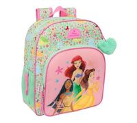 Principesse Disney BLOOM - Zaino scuola per bambini, zaino per bambini, adattabile al carrello, ideale per bambini in età scolastica, comodo e versatile, qualità e resistenza, 32 x 12 x 38 cm, Verde