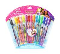 Principesse Disney set di penne glitter per body art da 16 pezzi, colori scintillanti e luminosi, a partire dai 3 anni di età, prodotto da Townley Girl