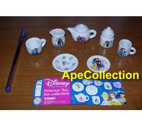 PRINCIPESSE DISNEY TEA SET Set 7 MINI Tazze Piatti Ceramica Gashapon TOMY