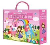 Principesse e unicorni. Libro e puzzle fantasy. Con puzzle - AA.VV.