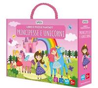 Principesse e unicorni. Libro e puzzle fantasy. Con puzzle