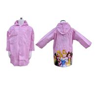Principesse Giacca Para pioggia Impermeabile 3-8anni Mantella Rosa Chiaro Poncho