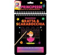 Principesse. Gratta e scarabocchia. Ediz. a colori. Con matita di legno