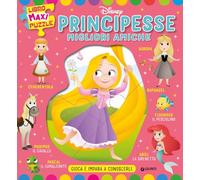 Principesse migliori amiche. Gioca e impara a conoscerle. Libro maxi puzzle Disney