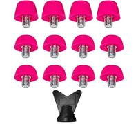 Principetti di plastica per tacchette da Calcio 12pcs 7 mm e 10 mm a Vite su Bitte da Calcio con Chiavi M 5 tacchette da Calcio sostitutive per Campo da Calcio, tacchette da Calcio
