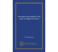 Principi e metodo nello studio della letteratura inglese
