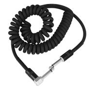Principiante Cavo Audio Per Chitarra Cavo A Spirale Per Amplificatore Linea Di Chitarra Da 300 Cm Diritto/angolo 6,35 Mm Accessori Parti Riduzione Del Rumore | Cavo per chitarra(Black)