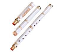 Principiante Flauto di Bambù Flauto Bianco A 8 Fori Tipo Foro Flauto Flauto Di Bambù Viola Strumento Musicale Flauto Di Bambù Portatile A Tre Sezioni Flauto dizi in bambù (Color : G)