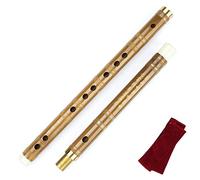 Principiante Flauto di Bambù Flauto Di Bambù C/D/E/F/G Key Professional China Musical Woodwind Instrument Trasversale Dizi Single Plug Flauto dizi in bambù (Color : E key)