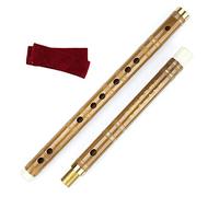 Principiante Flauto di Bambù Flauto Di Bambù C/D/E/F/G Key Professional China Musical Woodwind Instrument Trasversale Dizi Single Plug Flauto dizi in bambù (Color : D key)