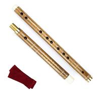 Principiante Flauto di Bambù Flauto Di Bambù C/D/E/F/G Key Professional China Musical Woodwind Instrument Trasversale Dizi Single Plug Flauto dizi in bambù (Color : F key)