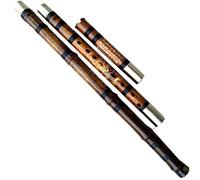 Principiante Flauto di Bambù Flauto Di Bambù Viola Staccabile Flauto A Tre Sezioni Per Principianti Che Suona Uno Strumento A Flauto Lungo A 8 Fori Flauto dizi in bambù (Color : G)