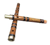 Principiante Flauto di Bambù Strumento Per Flauto Orizzontale Per Principianti In Corno Rosso In Ottone A Connessione Singola Linea Nera Flauto Di Bambù Amaro Flauto dizi in bambù (Color : E)