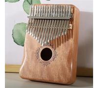 Principiante Kalimba Pianoforte A Pollice Kalimba A 17 Tasti Strumento In Legno Laccato Trasparente Marrone(Q)
