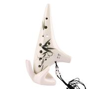 Principiante Professionista A 12 Fori SF Ocarina Treble F Key Che Suona Uno Strumento Musicale Per Studenti Con Motivo Dipinto A Mano (Color : 2)