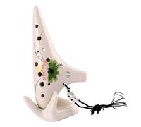 Principiante Professionista A 12 Fori SF Ocarina Treble F Key Che Suona Uno Strumento Musicale Per Studenti Con Motivo Dipinto A Mano (Color : 3/4)
