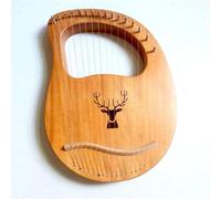 Principianti 16 Stringhe Mogano Lyre Harp Portatile per Le Feste Sulla Spiaggia, Spettacoli di Festival Arpa Lira Strumento a Corda Arpa a Leva
