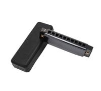 principianti armonica Armonica A 10 Fori Blues Livello Di Prestazione Professionale Blues C Key Principianti Adulti Dieci Fori(Black)