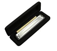 principianti armonica Armonica A Armonica A 24 Fori Per Principianti Polifonici Con Tono C Polifonico Di Livello Professionale(Polyphonic silver)