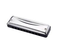 principianti armonica Armonica A Bocca Con Chiave Blues A 10 Fori Per Livello Professionale Principiante Adulto(Black)