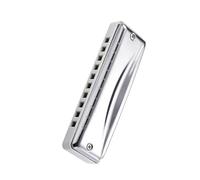 principianti armonica Armonica A Bocca Con Chiave Blues A 10 Fori Per Livello Professionale Principiante Adulto(White)