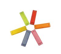 Principianti Armonica Armonica A Bocca In Do Maggiore 10 Fori Diatonica Traslucida Con Custodia Per Principianti(Yellow)