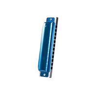 Principianti Armonica Armonica Blues A 12 Fori Strumento Professionale AL Comb(Black key A)