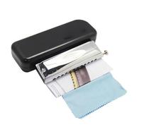 principianti armonica Armonica Cromatica 12 Fori 48 Toni ABS Pettine A/C/G/D/Bb Chiave Bocca Strumenti Musicali Sonori Professionali(A)