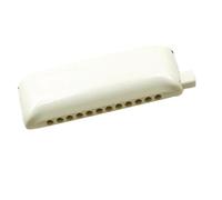 principianti armonica Armonica Cromatica A 12 Fori Copertura In Plastica Integrata Durevole E Facile(White A)