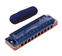 Principianti Armonica Armonica Diatonica 10 Fori Blues 2 Colori(Blue color bD Tone)