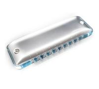 Principianti Armonica Armonica Diatonica A 10 Fori Con Pettine In Acrilico Azzurro(Paddy C)