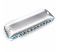 Principianti Armonica Armonica Diatonica A 10 Fori Con Pettine In Acrilico Azzurro(Sharp)