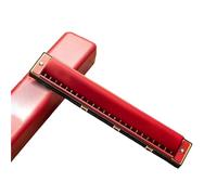 Principianti Armonica Armonica Professionale A 24 Fori Che Suona Canzoni Popolari Polifoniche In Do A Doppia Per Principianti(Red)