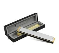 principianti armonica Armonica Tremolo A 24 Fori Polifonia Diatonica Chiave C Armonica Professionale A 24 Fori Principianti Aldults Sliver(G)