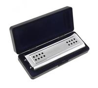 principianti armonica Chiave Professionale A 24 Fori Di Armonica Tremolo A Doppio Lato Argento C&G Per Principianti Adulti
