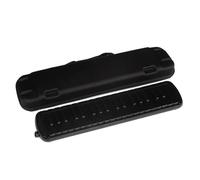 Principianti Armonica Tastiera Didattica Per Armonica A 37 Tasti Con Custodia Per Il Trasporto Strumento Musicale Nero Rosso E Blu(Black)