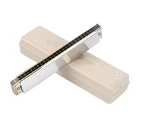 principianti armonica Tremolo Ottava Armonica Chiave di C 24 Fori Organetto a bocca Tremolo professionale per adulti Professionisti Pettine in resina(24 octave)