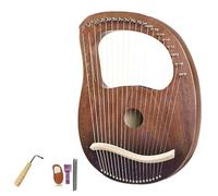 principianti arpa 16/19 Corde Lira Arpa Canzone D'amore Musica Pollice Liuto Strumento A Corde Regalo Con Chiave Per Accordatura(Coffee 19)