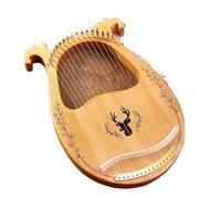 principianti arpa 16 Corde Lira Arpa Legno Di Mogano Arpa Pianoforte Strumento Musicale A Corde Con Chiave Per Accordatura Corde Di Ricambio(16 Wood)